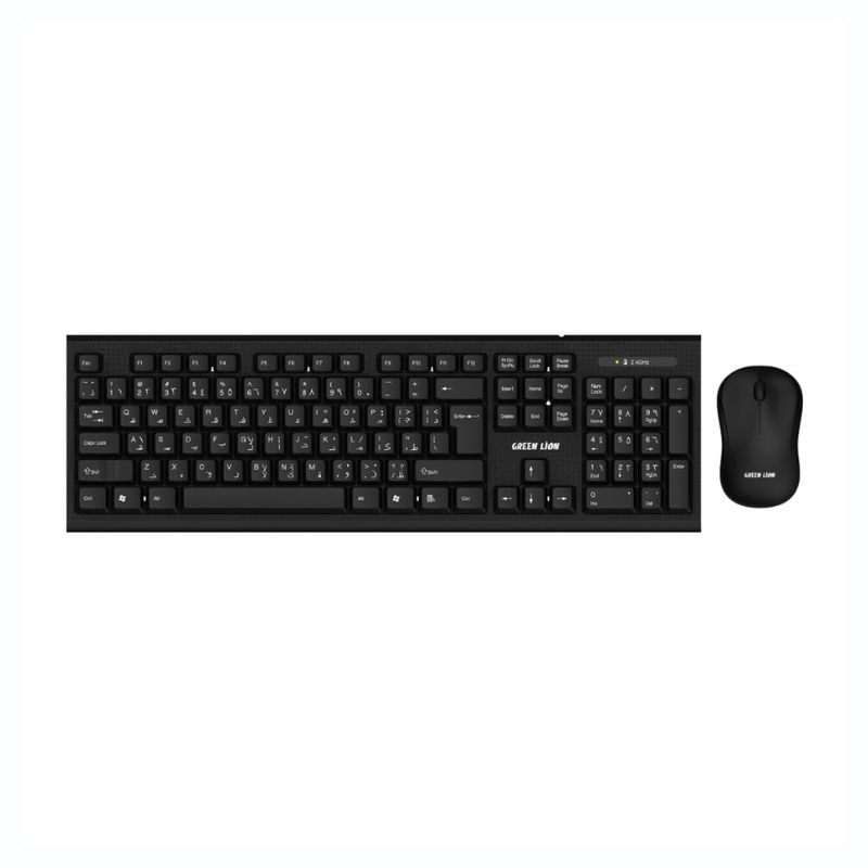 ماوس و کیبورد بی سیم گرین لاین مدل GNWS24GKEYMBK بازسازی شده - مشکی