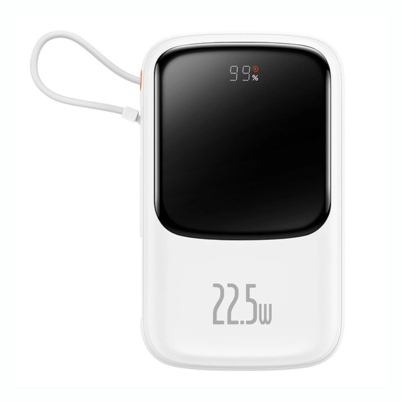پاوربانک بیسوس مدل Qpow Pro PPQD060102 ظرفیت 10000mAh توان 22.5 W بازسازی شده - سفید