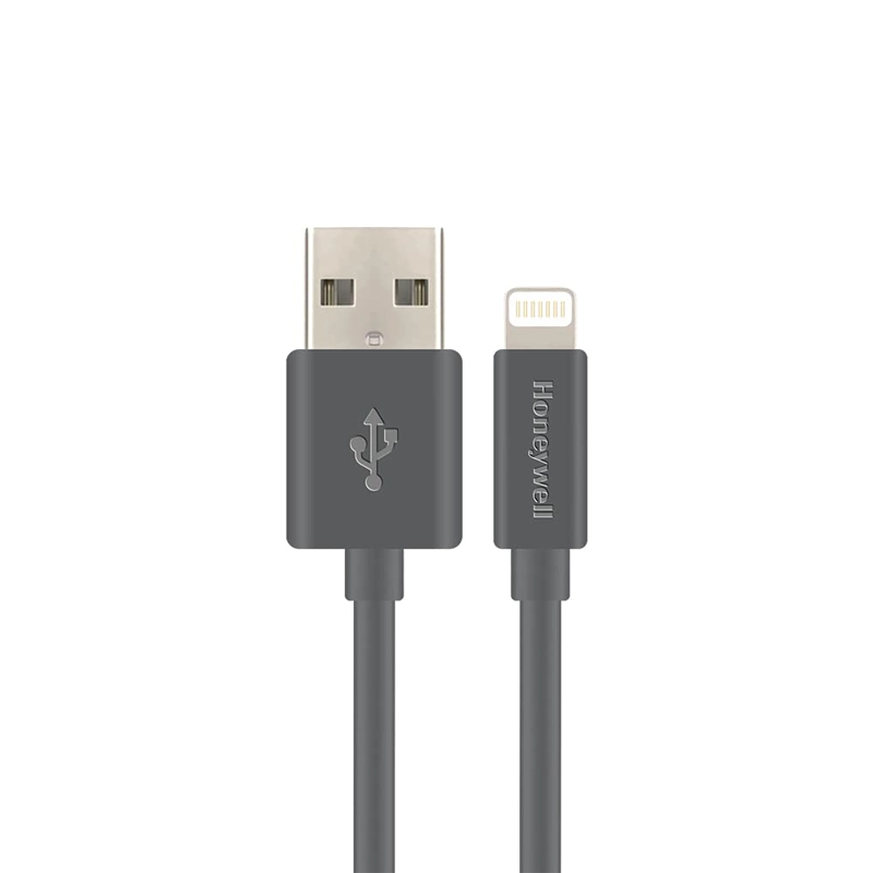 کابل شارژ USB به لایتنینگ هانیول به طول 1٫2 متر مدل HC000015/CBL/1.2M/WHT/NB طوسی